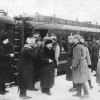 02 - Příjezd sovětské delegace na nádraží do Brestu Litevského.